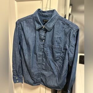 Talbots Classic Blue Button-Down Shirt